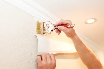 Pose de papier peint à Visker — revêtements muraux et toiles de verre